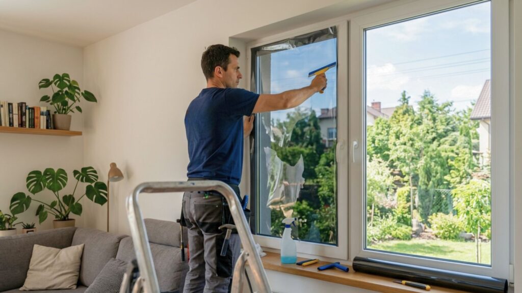 oklejanie okien folią