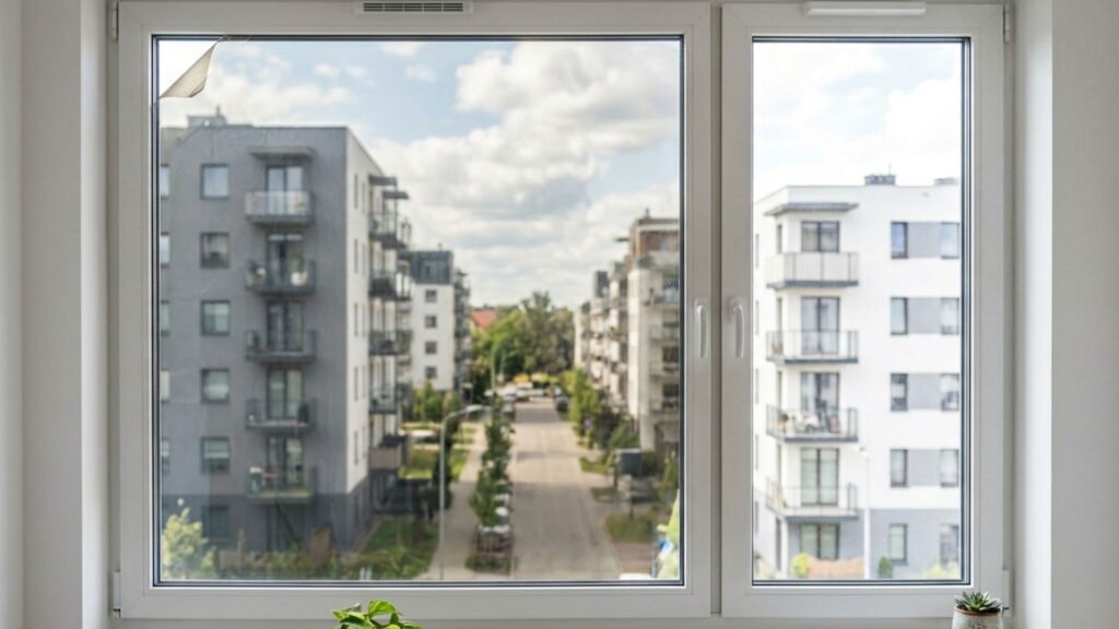 zużyta folia przeciwsłoneczna